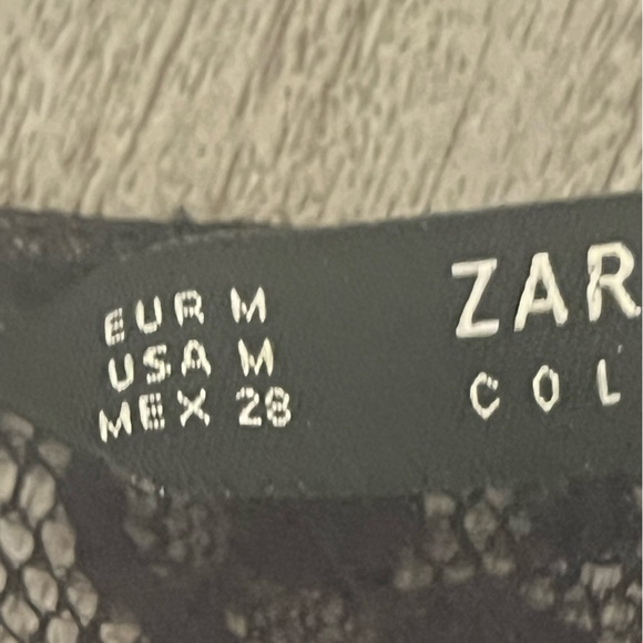 Zara black lace and tule mini dress - Picture 11 of 15